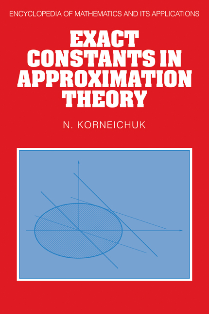 Exact Constants in Approximation Theory