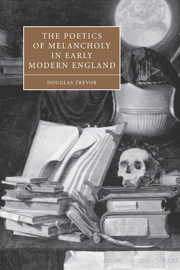 The Poetics of Melancholy in Early Modern England