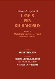 The Collected Papers of Lewis Fry Richardson
