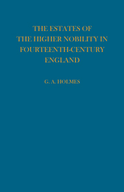 Estates of the Higher Nobility in Fourteenth Century England