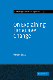 On Explaining Language Change