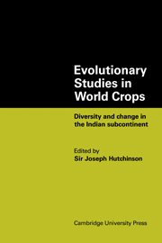 Evolutionary Studies in World Crops