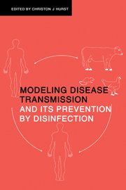 Modeling Disease Transmission and its Prevention by Disinfection