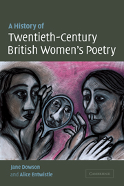 A History of Twentieth-Century British Women's Poetry