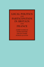 Local Politics and Participation in Britain and France