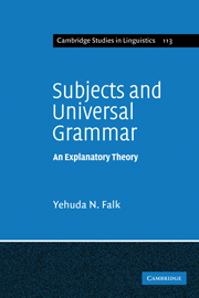 Subjects and Universal Grammar