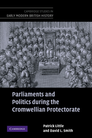 Parliaments and Politics during the Cromwellian Protectorate