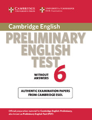 Cambridge Preliminary English Test 6