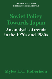 Soviet Policy Towards Japan