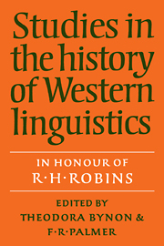 Studies in the History of Western Linguistics