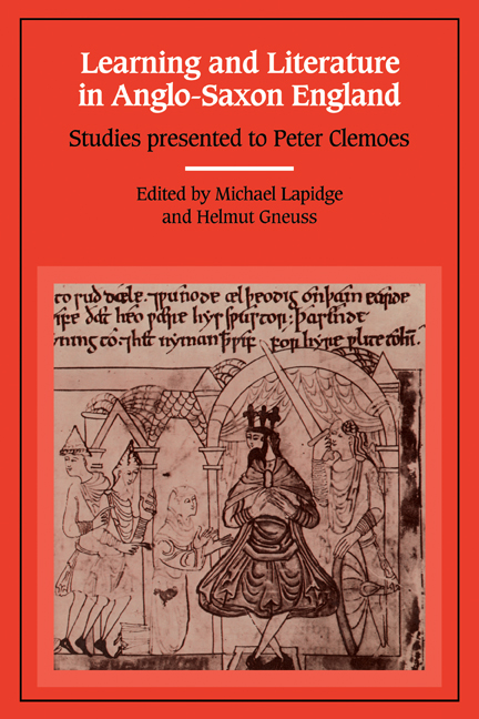 Learning and Literature in Anglo-Saxon England