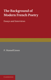 The Background of Modern French Poetry