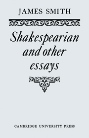 Shakespearian and Other Essays