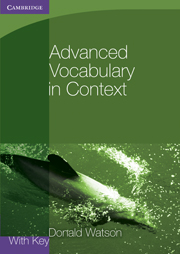 Advanced Vocabulary in Context with key