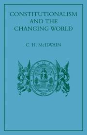 Constitutionalism and the Changing World