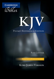 KJV Pocket Reference Bible, Black French Morocco Leather with Zip Fastener, Red-letter Text, KJ243:XRZ