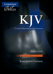 KJV Cameo Reference Bible, Black Edge-lined Goatskin Leather, Red-letter Text, KJ456:XRE