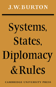 Systems, States, Diplomacy and Rules