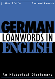 German Loanwords in English