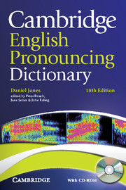 Cambridge English Pronouncing Dictionary