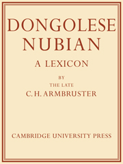 Dongolese Nubian