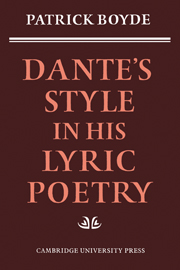 Dante's Style in his Lyric Poetry