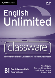 English Unlimited Pre-intermediate Classware DVD-ROM