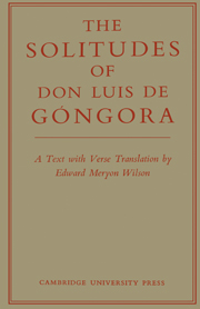 The Solitudes of Don Luis De Góngora