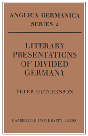 Literary Presentations of Divided Germany