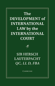 The Development of International Law by the International Court