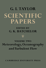 The Scientific Papers of Sir Geoffrey Ingram Taylor