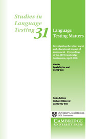 Language Testing Matters | Language Testing Matters | Cambridge ...