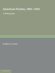 American Fiction, 1901–1925