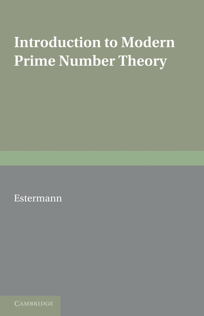 Introduction to Modern Prime Number Theory