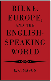 Rilke, Europe, and the English-Speaking World