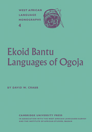 Ekoid Bantu Languages of Ogoja, Eastern Nigeria