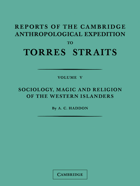Reports of the Cambridge Anthropological Expedition to Torres Straits
