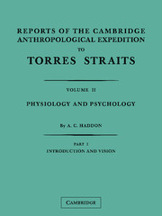 Reports of the Cambridge Anthropological Expedition to Torres Straits