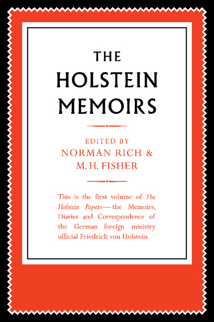 The Holstein Papers 4 Volume Paperback Set