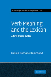 Verb Meaning and the Lexicon