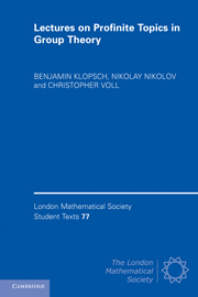 Lectures on Profinite Topics in Group Theory