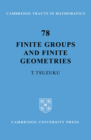 Finite Groups and Finite Geometries