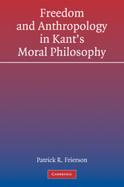 Freedom and Anthropology in Kant's Moral Philosophy