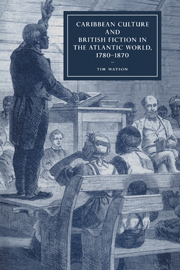 Caribbean Culture and British Fiction in the Atlantic World, 1780–1870