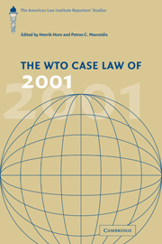 The WTO Case Law of 2001