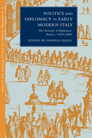 Politics and Diplomacy in Early Modern Italy
