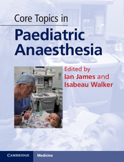 thesis topics in pediatric anaesthesia