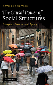 Causal social structures emergence and agency | theory | Cambridge University Press