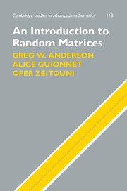 An Introduction to Random Matrices | Probability theory and stochastic  processes