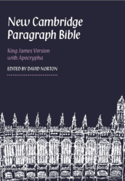 New Cambridge Paragraph Bible with Apocrypha, Black Calfskin Leather, KJ595:TA